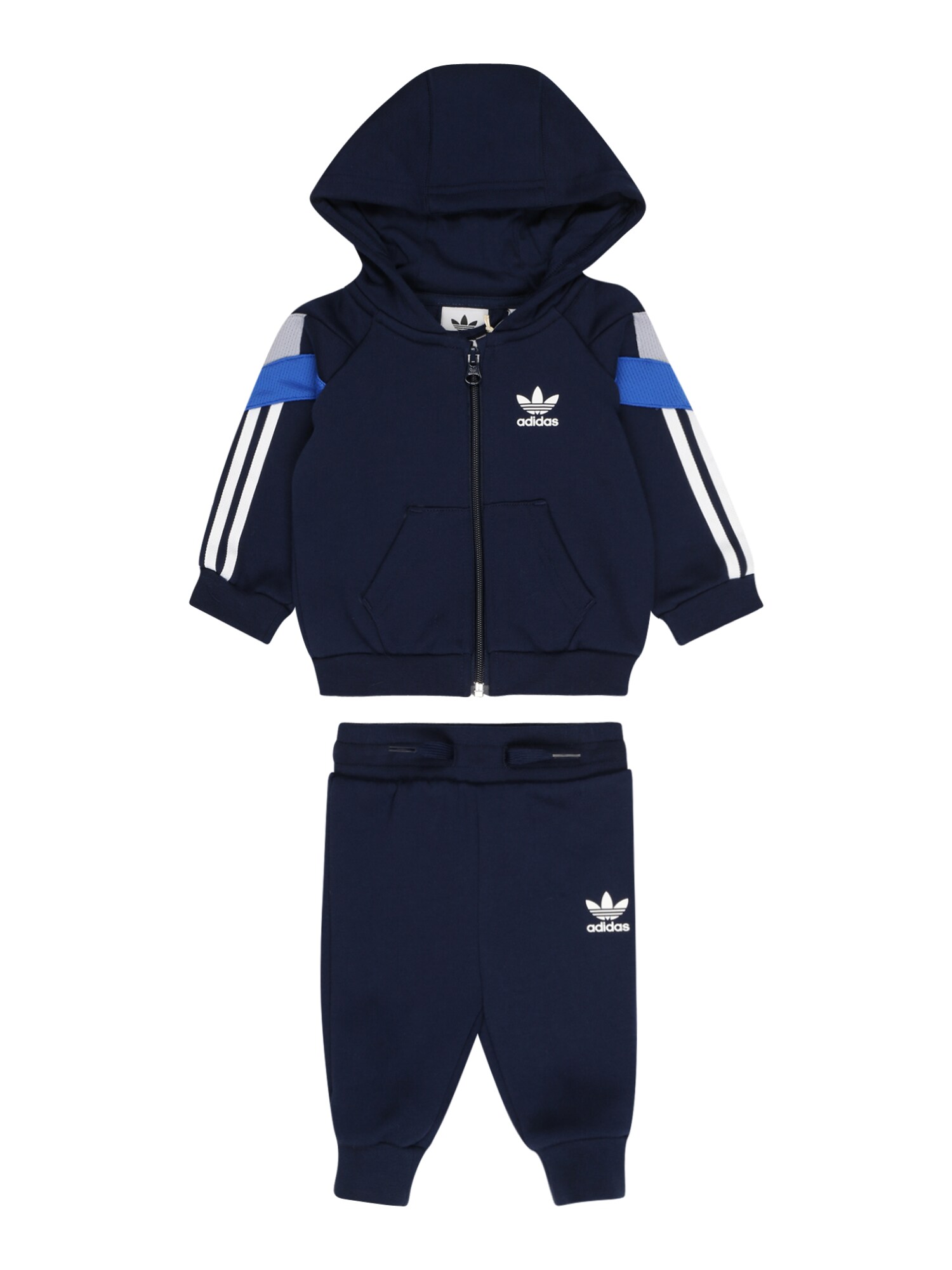 ADIDAS ORIGINALS Облекло за бягане  синьо / нейви синьо / светлосиво / бяло