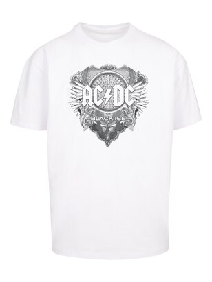 F4NT4STIC Shirt ‘ACDC’ Grijs / Wit