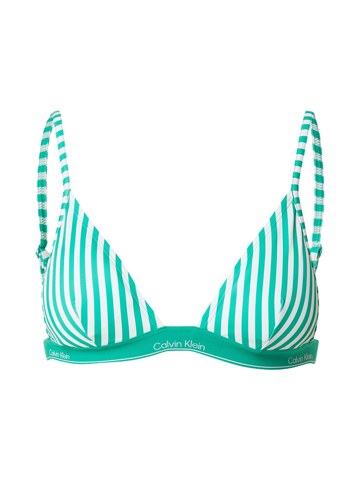 Calvin Klein Swimwear Sutien costum de baie  verde / alb