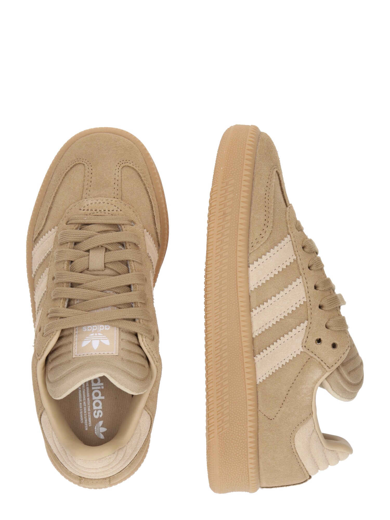 ADIDAS ORIGINALS Sportcipő 'SAMBA'  brokát / cappuccinobarna termék 2. képe