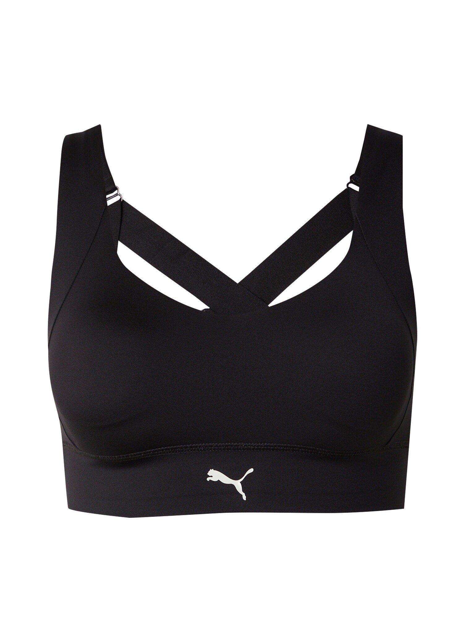 PUMA Sutien sport  negru / alb