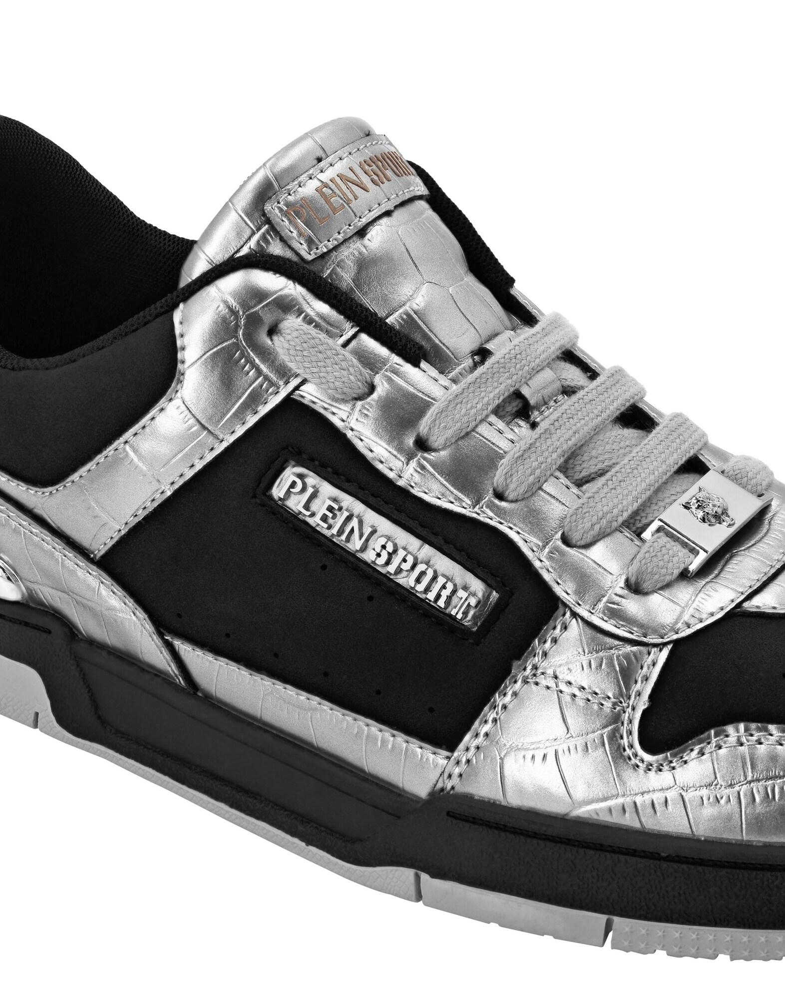 Plein Sport Zapatillas deportivas bajas gris plateado / negro – imagen 5