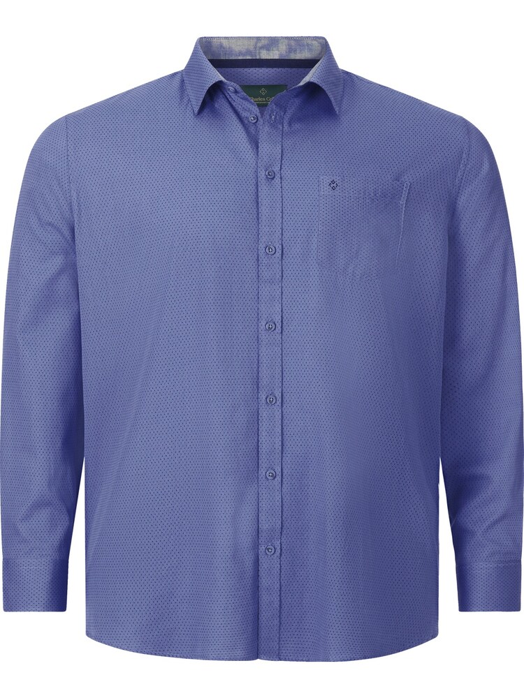 Charles Colby Hemd 'Duke' Herren Größe XXXL navy / royalblau