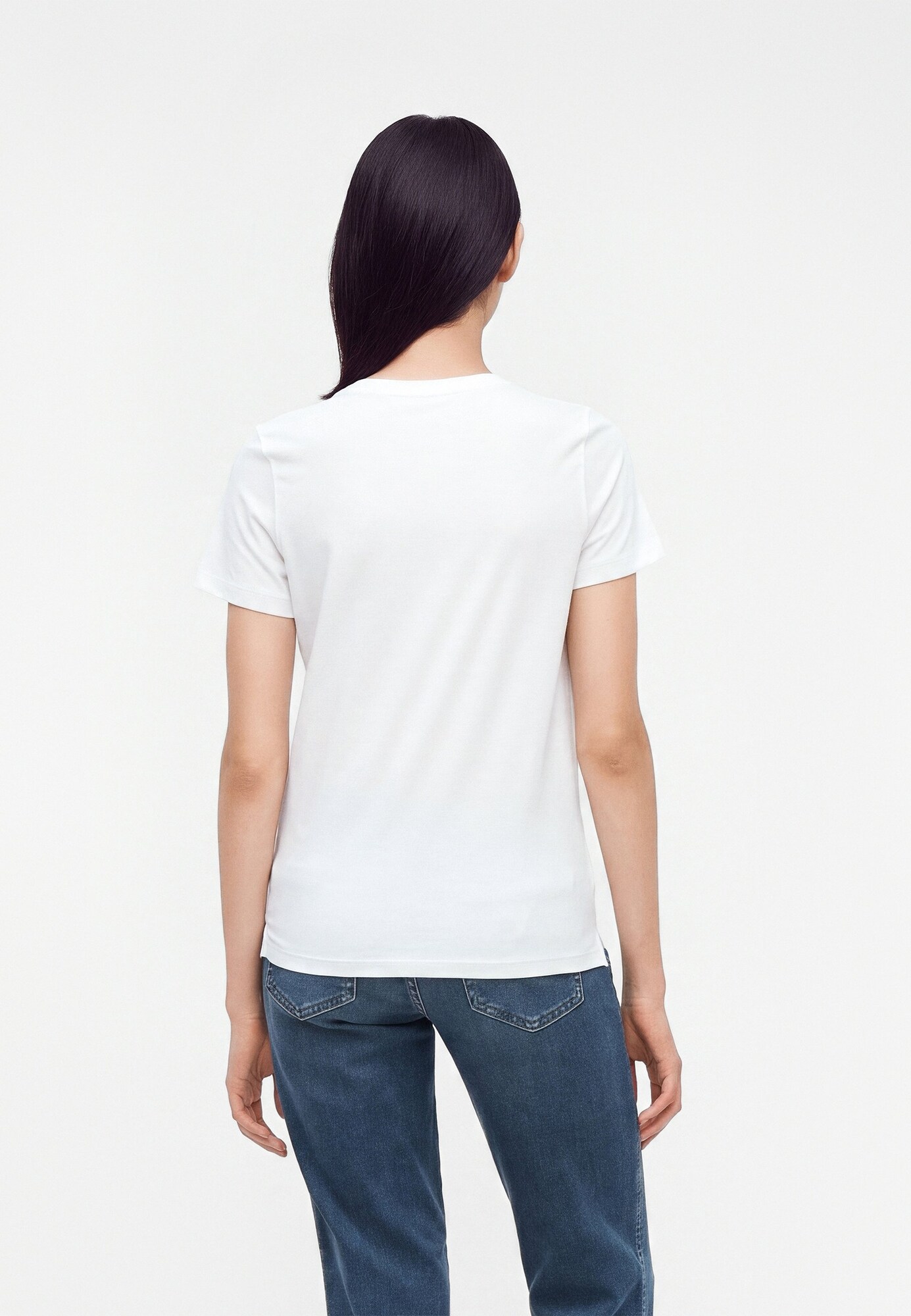 GUESS Camiseta  negro / plata / blanco – imagen 3