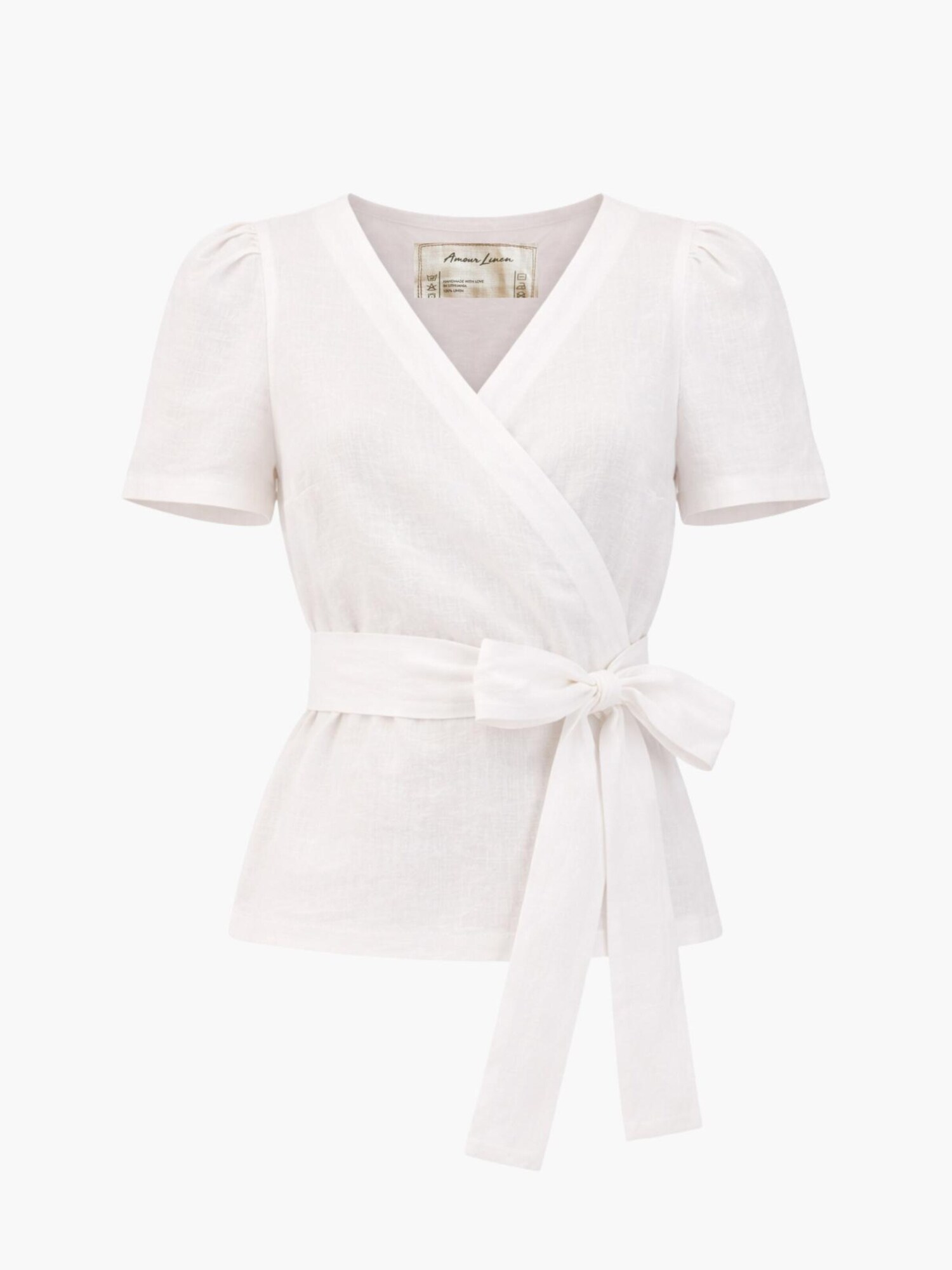 AmourLinen Blusa 'Elisa'  offwhite