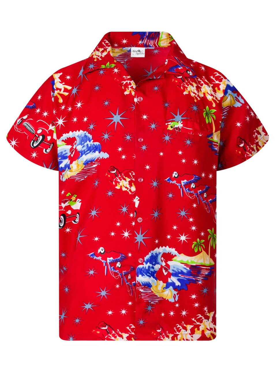 Skjorta 'Christmas Surf Santa'