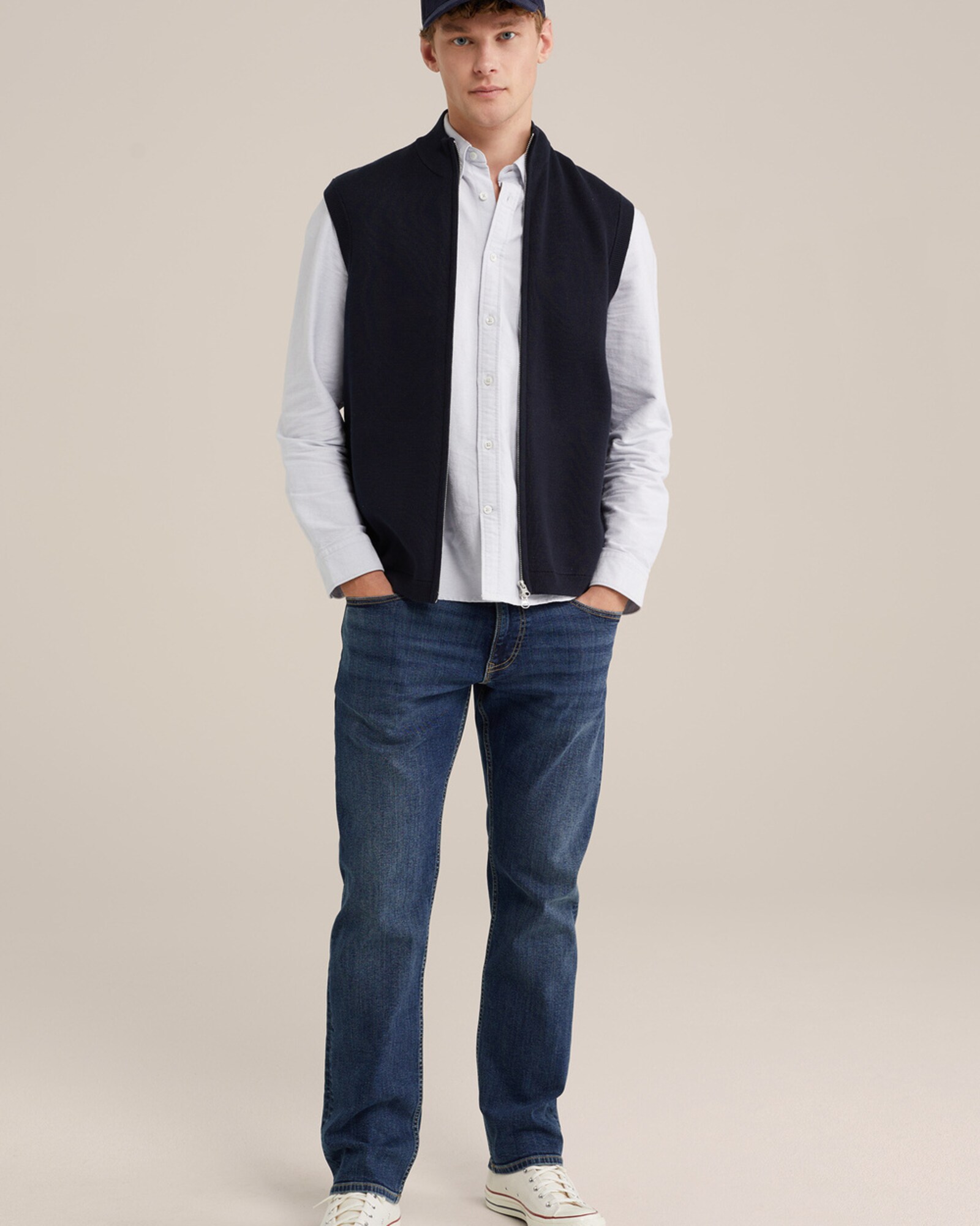 WE Fashion Kardigán  tengerészkék termék 2. képe