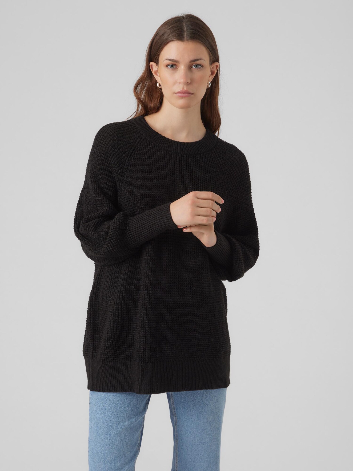 VERO MODA Pulóver 'LEANNA'  fekete termék 2. képe