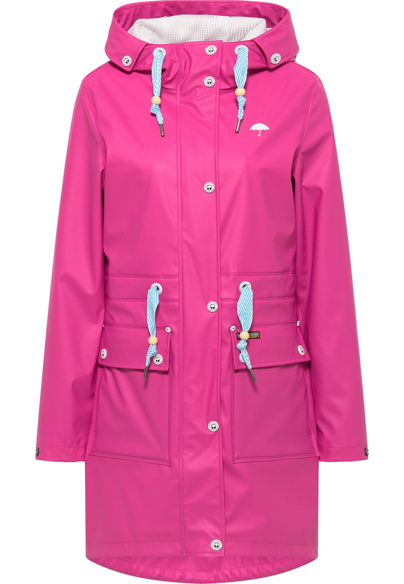 Schmuddelwedda Palton de primăvară-toamnă Incus  albastru deschis / fucsia