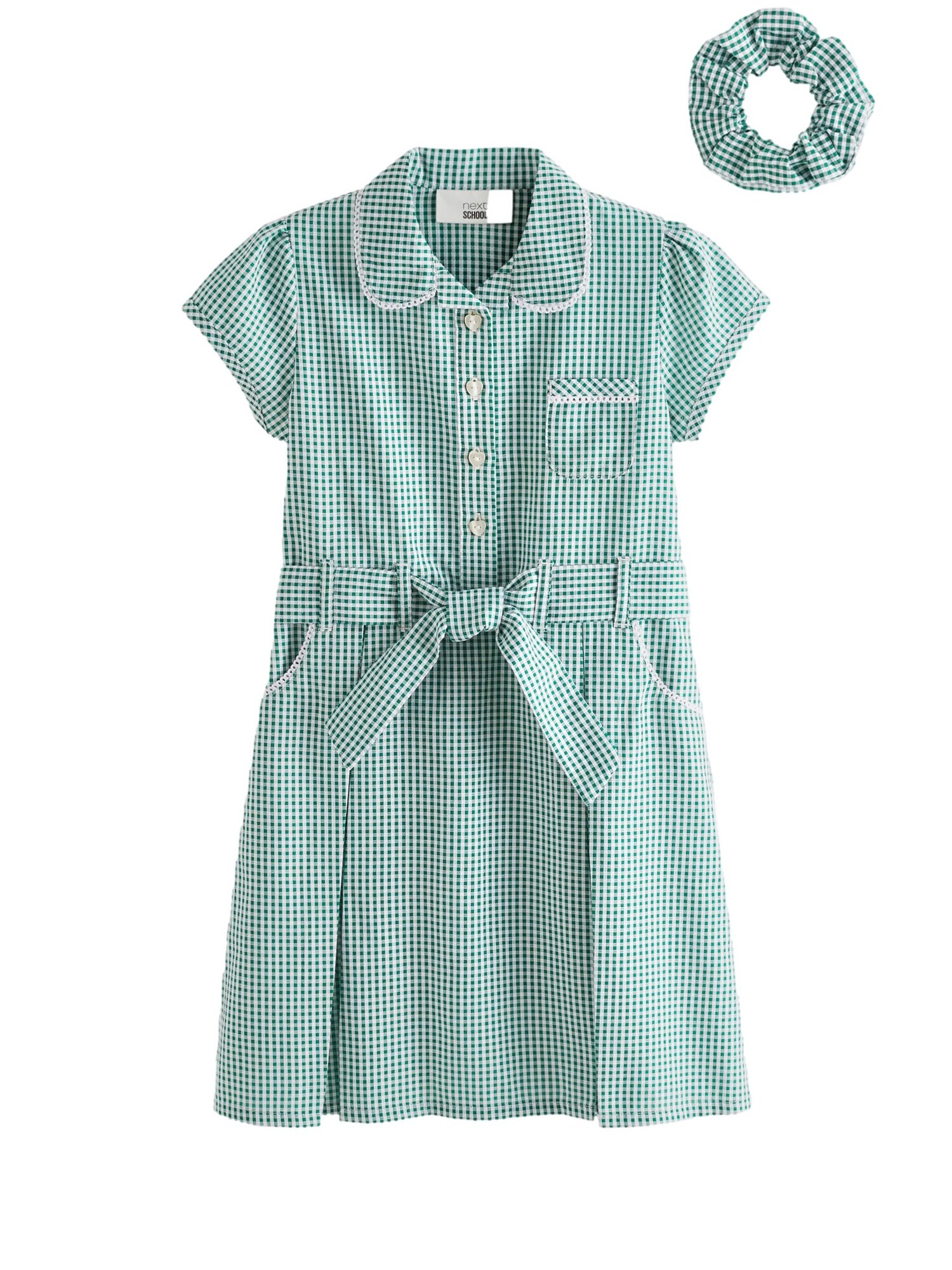 Next Rochie  verde / alb