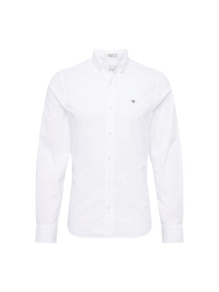 Gant Overhemd Navy / Karmijnrood / Zilver / Offwhite