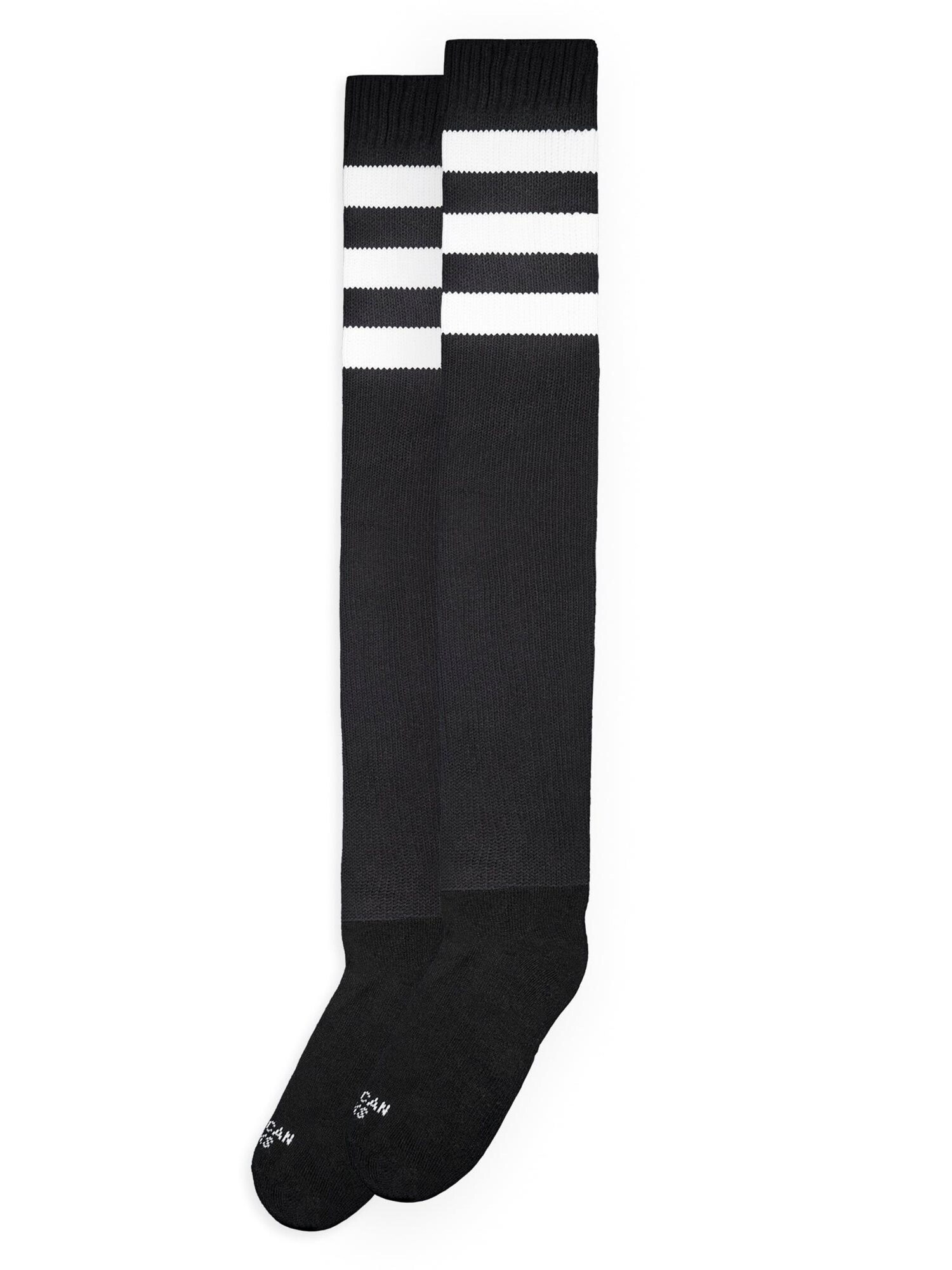 American Socks Calcetines sobre la rodilla 'Back In Black' negro