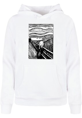 Merchcode Sweatshirt ‘APOH – Munch Lino’ Zwart / Wit