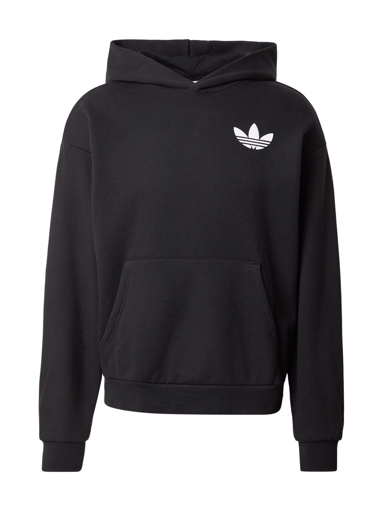 ADIDAS ORIGINALS Sudadera 'World Wide Hoops'  negro / blanco