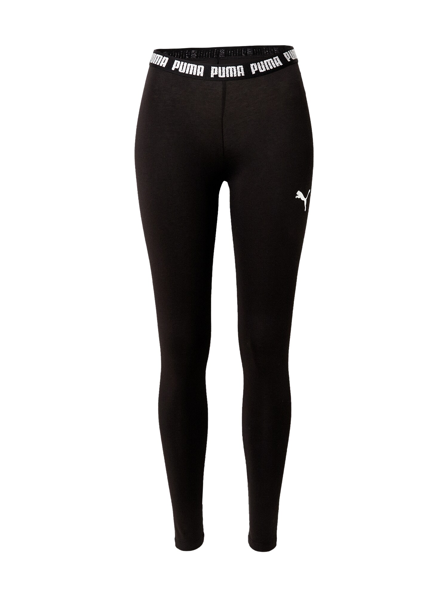 PUMA Sportinės kelnės 'Metallic Nights'  juoda / balta