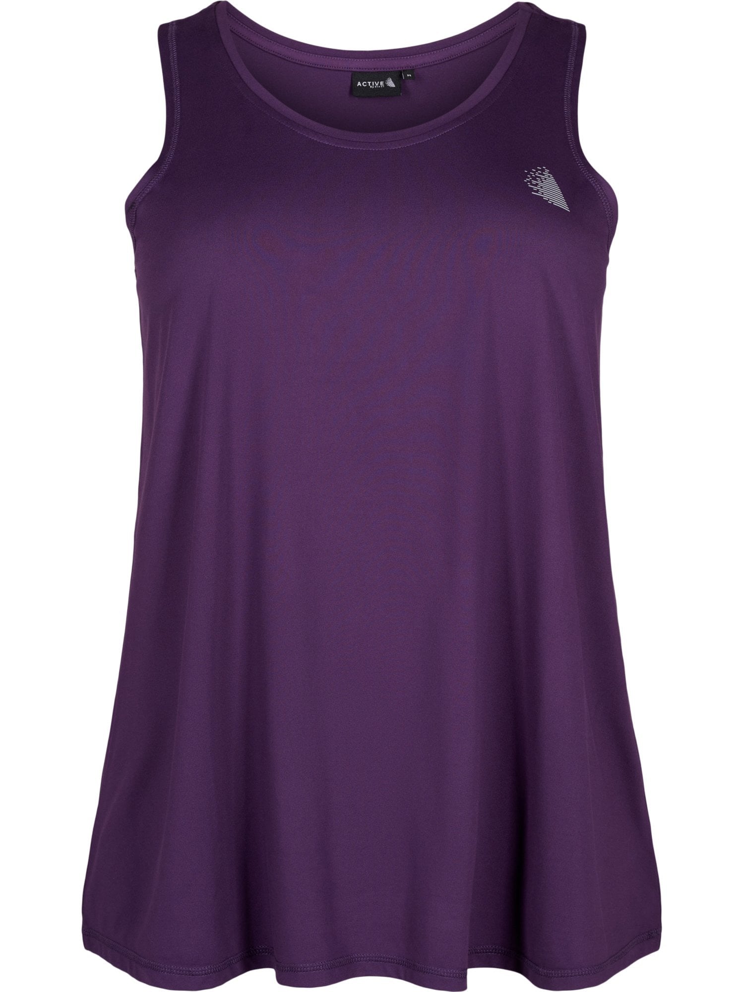 Active by Zizzi Sportiniai marškinėliai be rankovių 'ABASIC' purpurinė / slyvų spalva / raudonai violetinė / balta