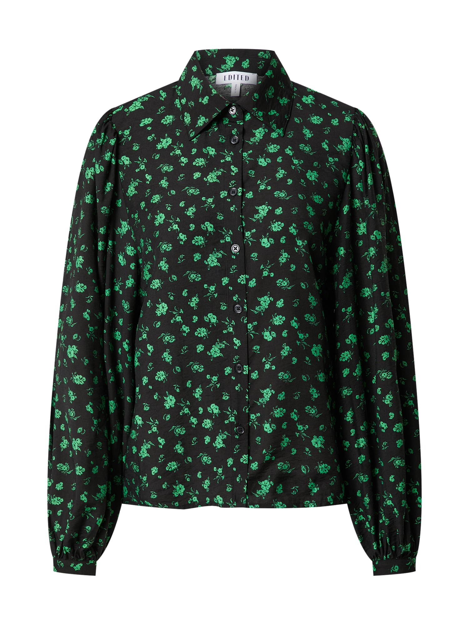 EDITED Блуза 'Keao'  зелено / черно