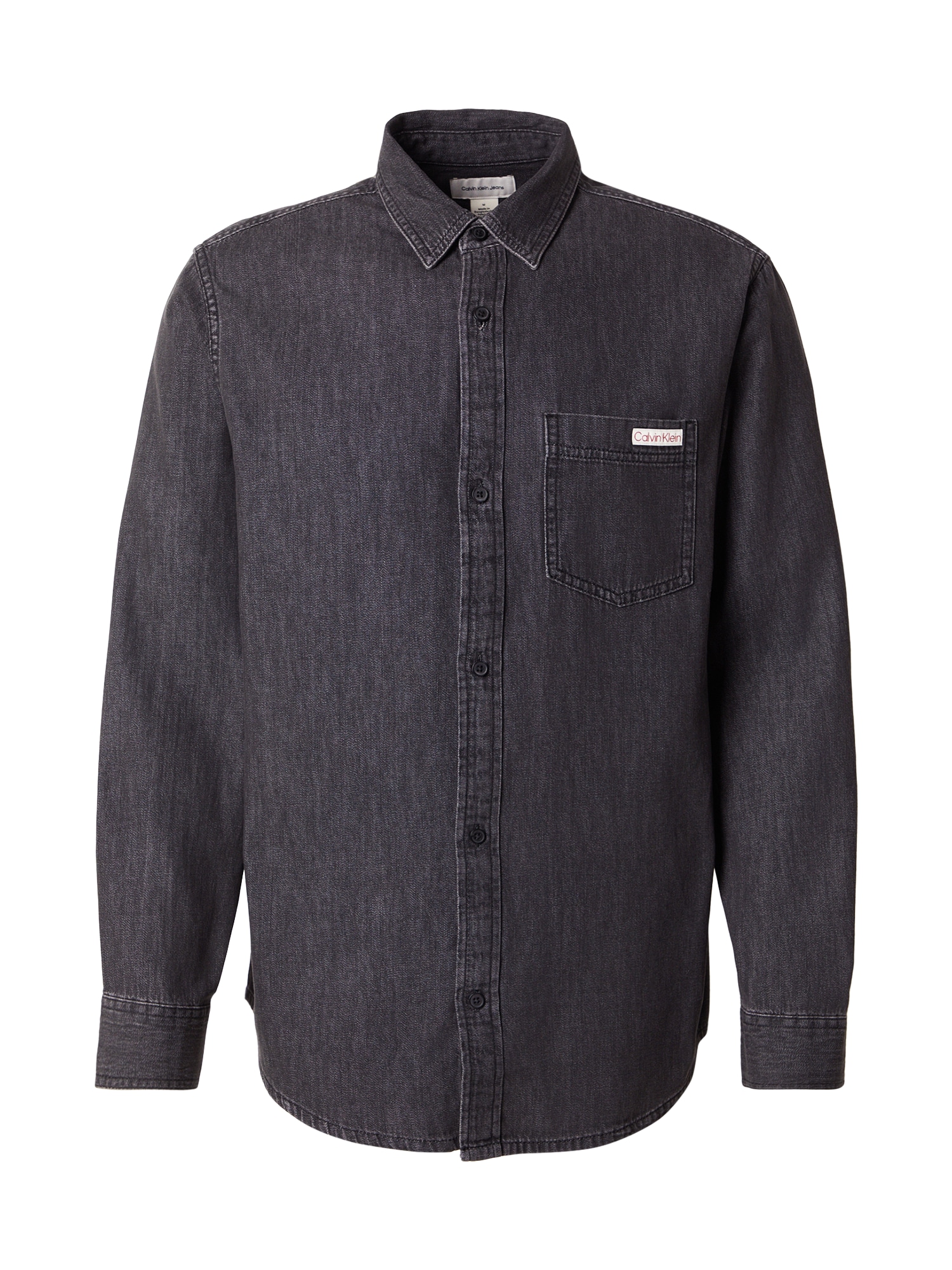 Calvin Klein Jeans Cămașă CLASSIC  negru denim