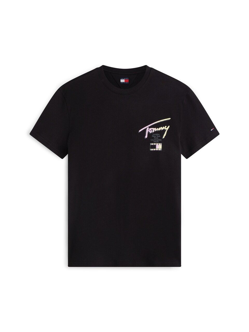 T-shirt gul / mörkgrå / rosa