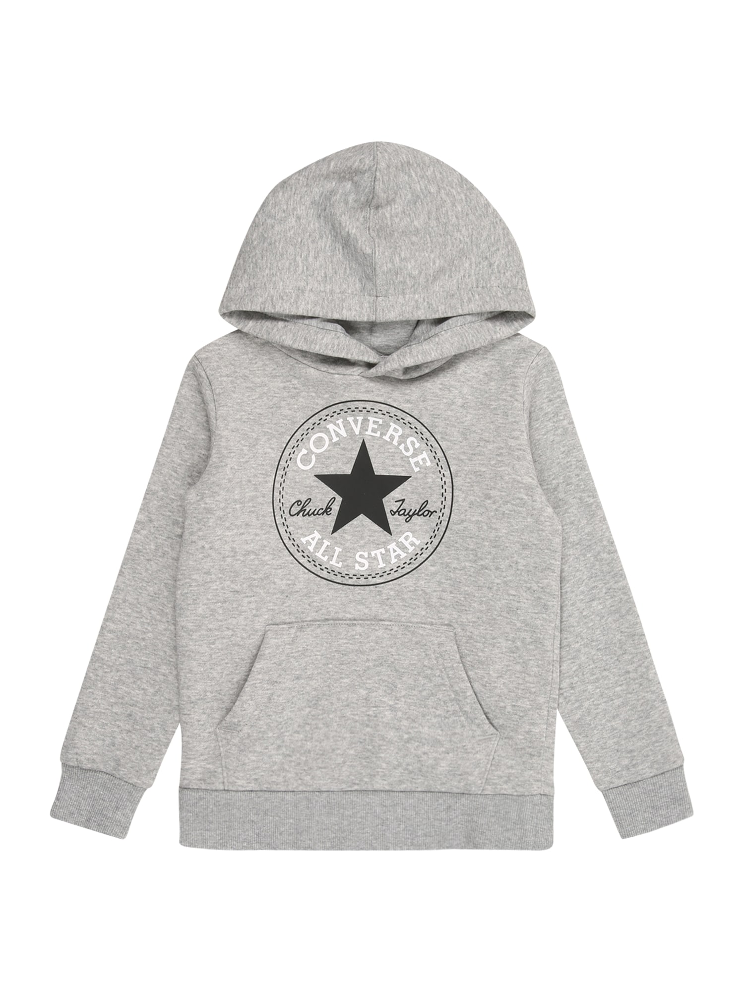 CONVERSE Bluză de molton  gri / negru / alb