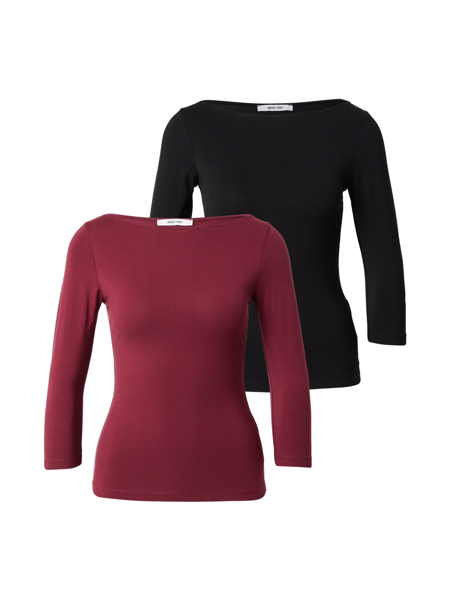 ABOUT YOU Tricou Hedda  roșu bordeaux / negru