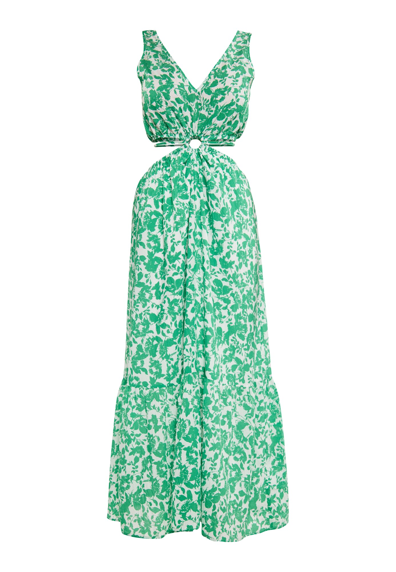 IZIA Rochie de vară  verde / alb