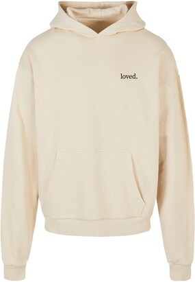 Merchcode Sweatshirt ‘Logo Vertical’ Sand / Zwart