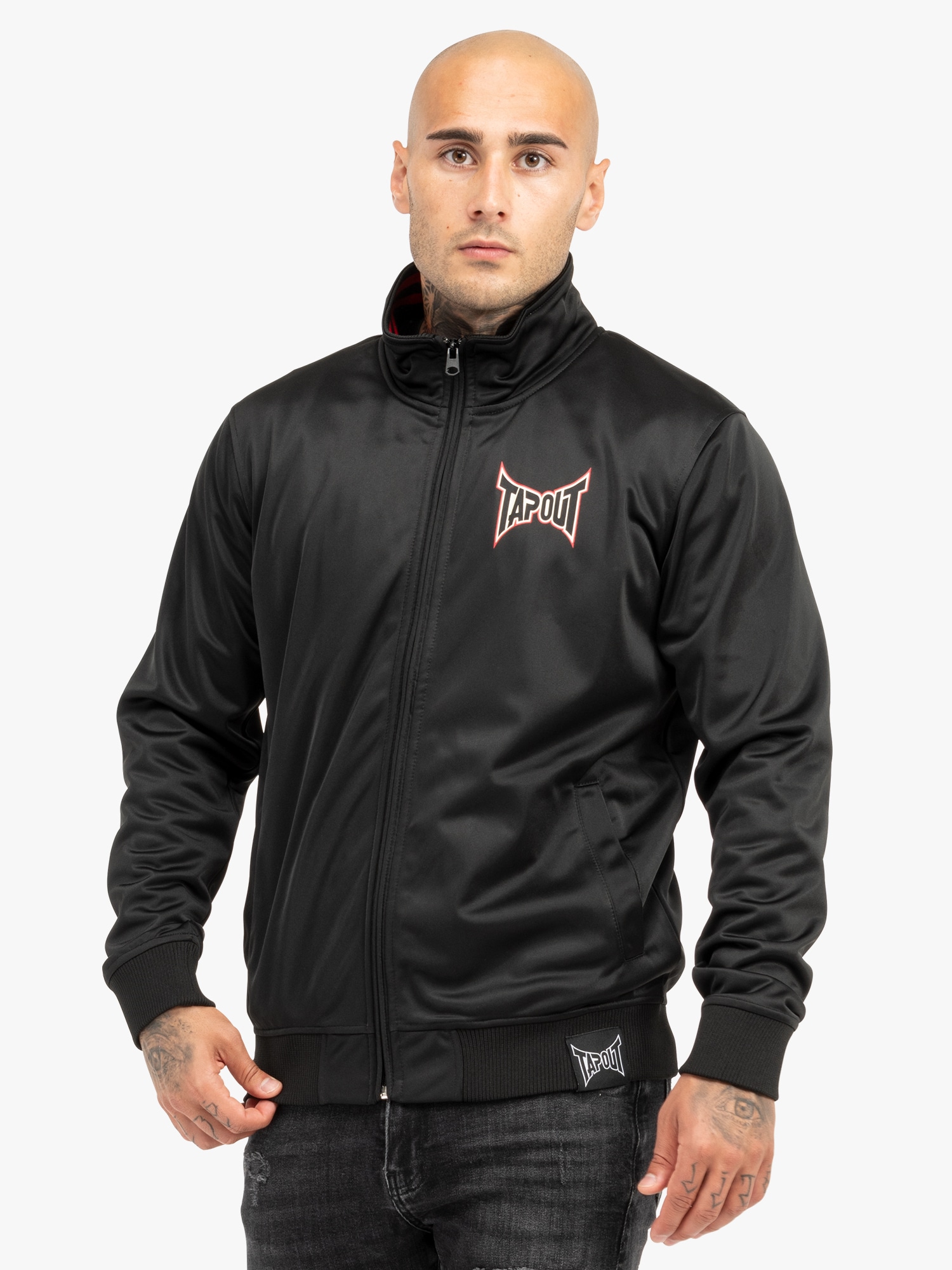 Tapout Tréningdzseki 'TEMACULA'  piros / fekete / fehér termék 2. képe