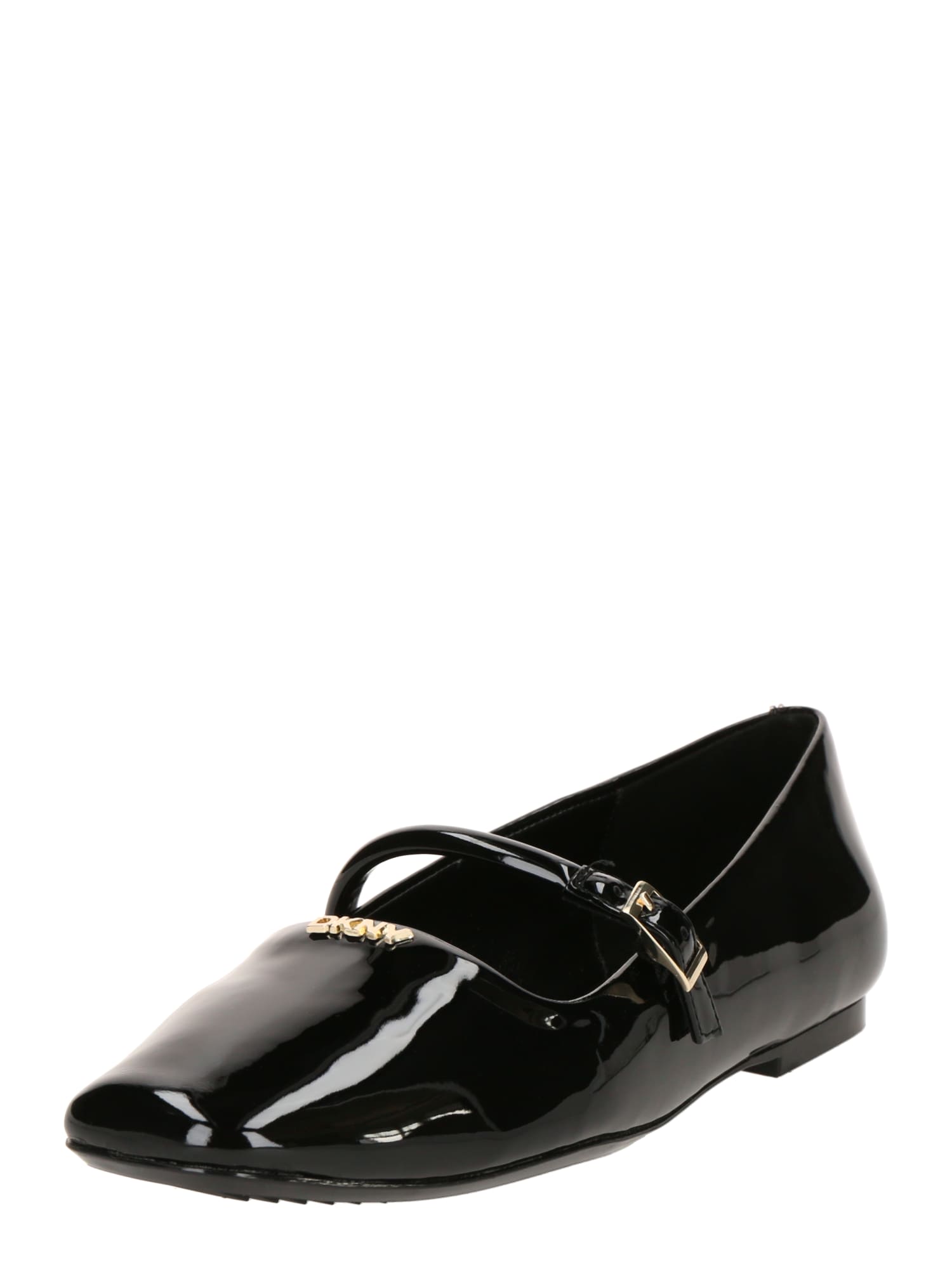 DKNY Balerini cu curea glezna  negru