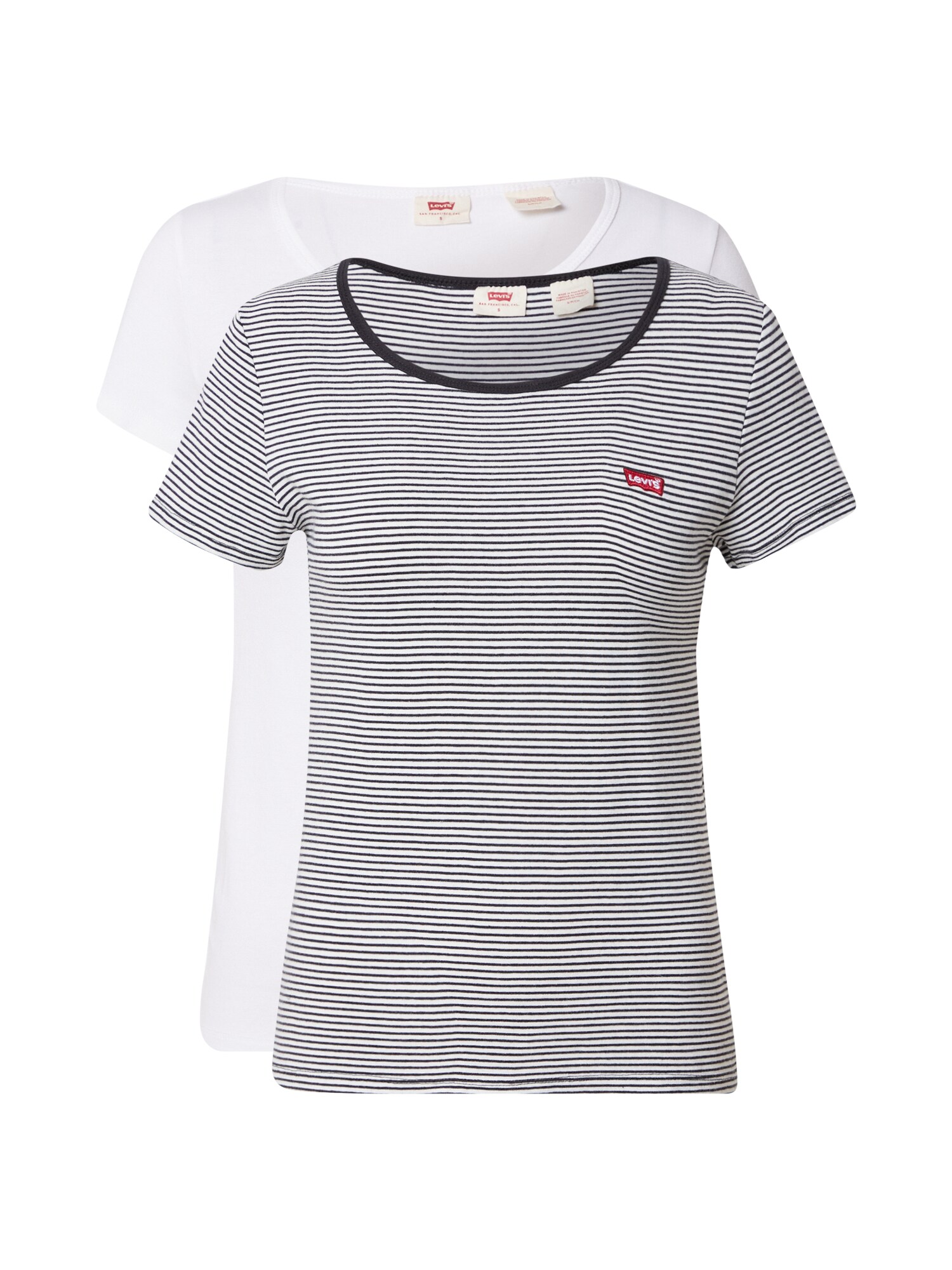 LEVI'S ® Póló '2Pack Crewneck Tee'  vérvörös / fekete / fehér akciós termékkép 1