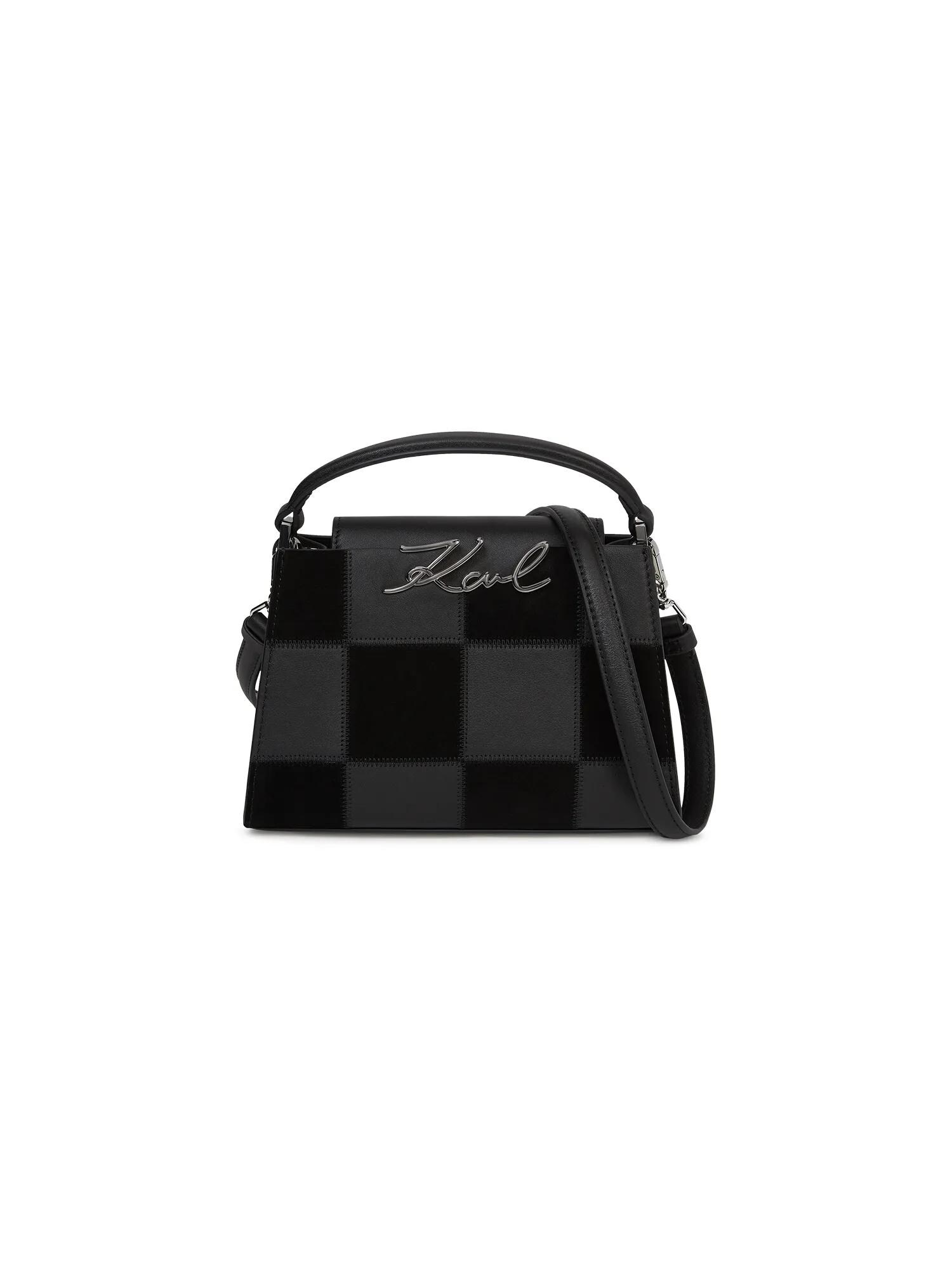 Karl Lagerfeld Geantă de umăr  negru / argintiu