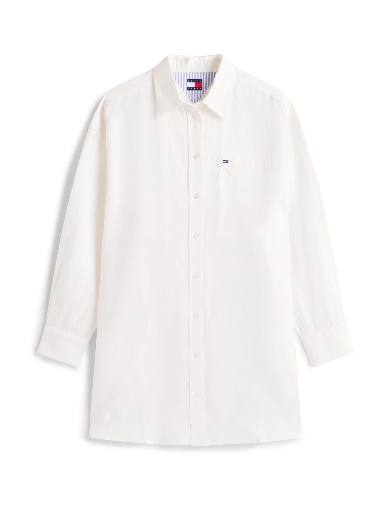 Tommy Jeans Dolga srajca  bela