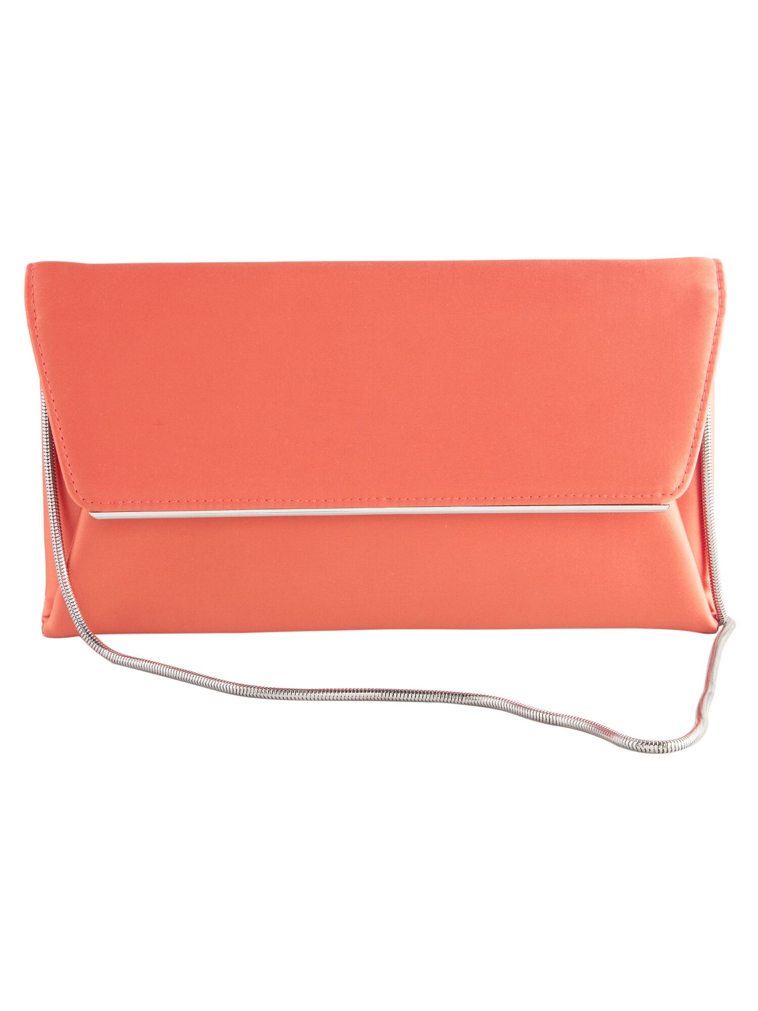 Next Clutch  portocaliu / portocaliu somon / argintiu