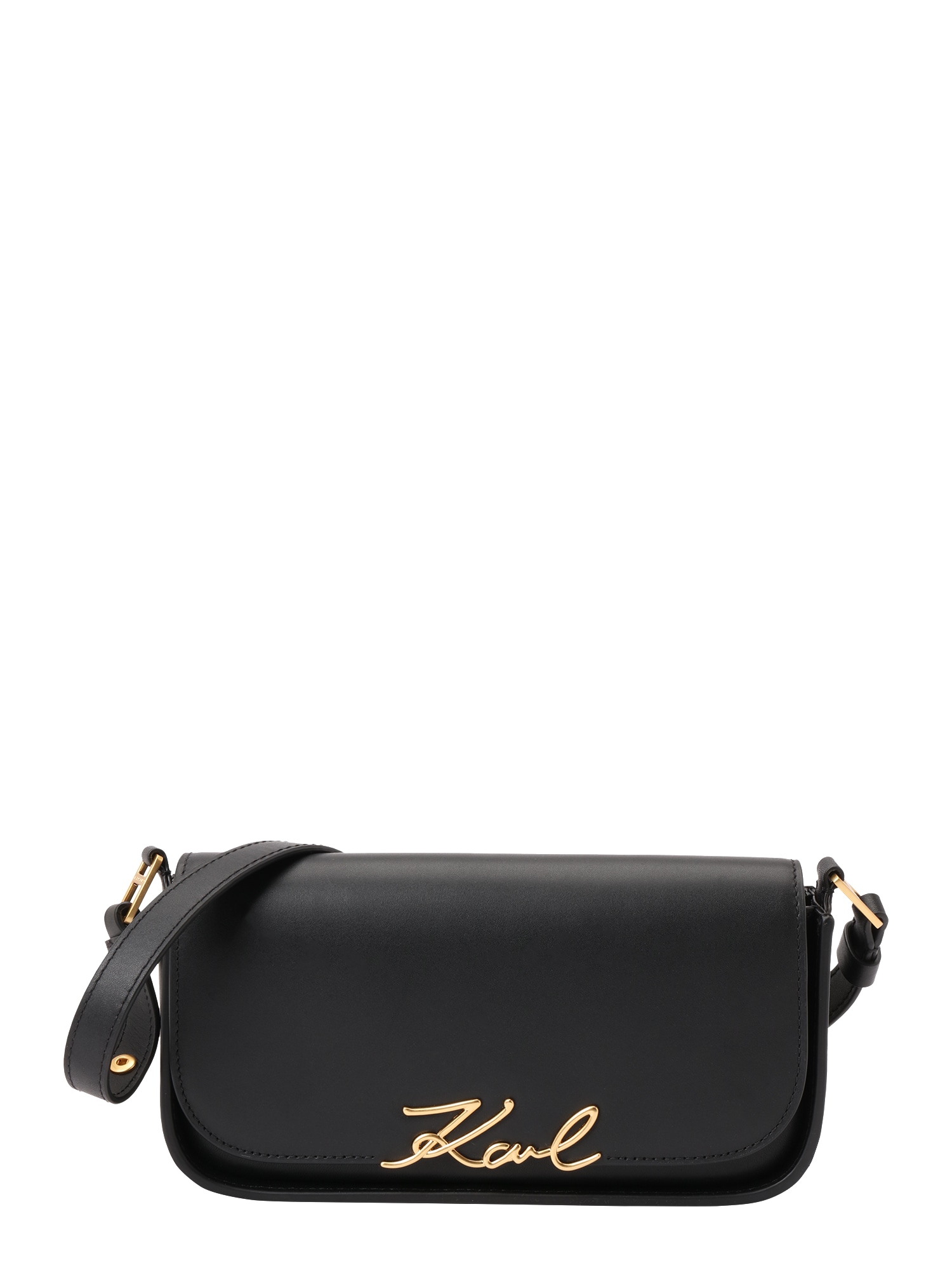 Karl Lagerfeld Geantă de umăr Signature  auriu / negru