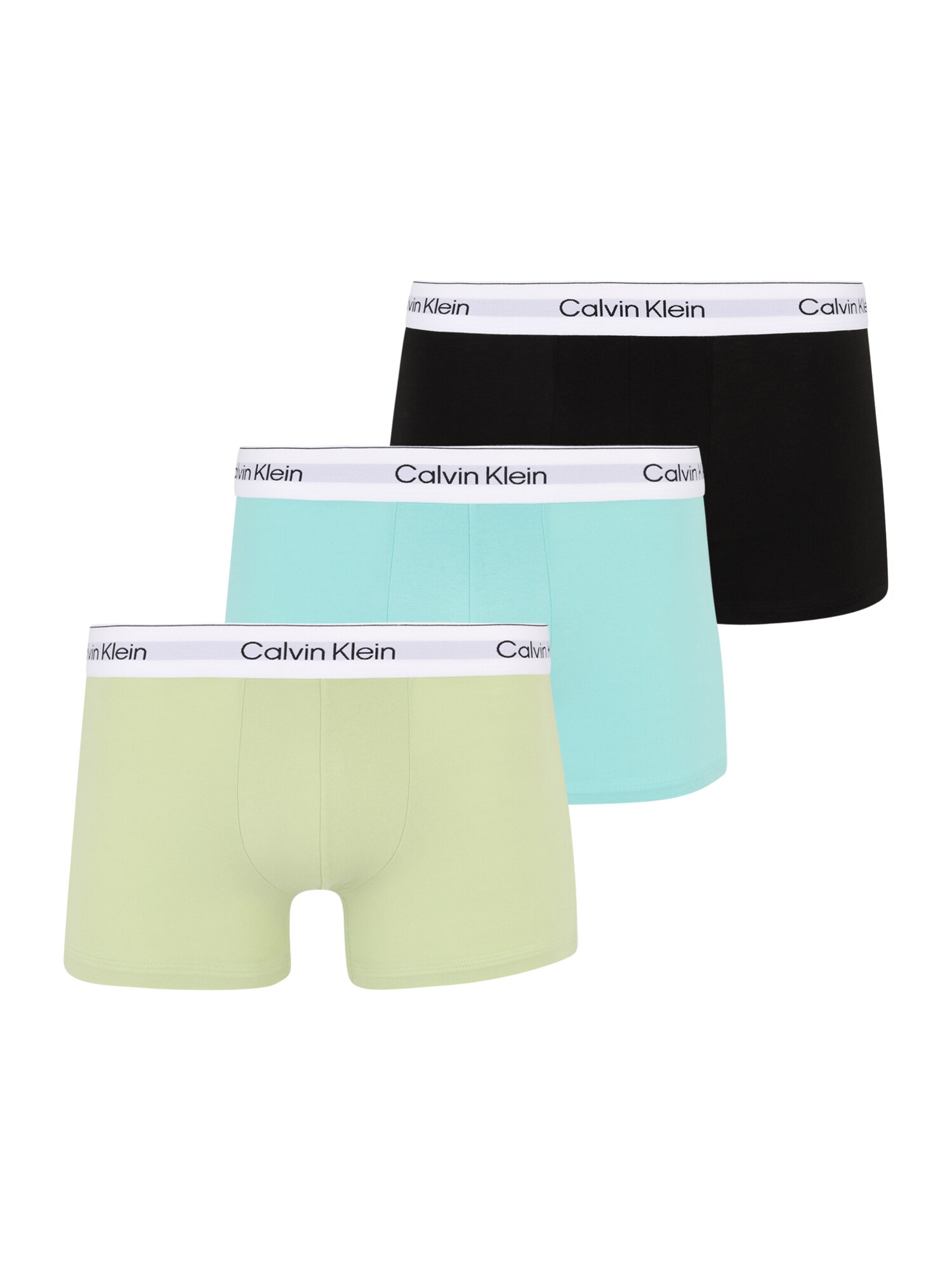 Calvin Klein Underwear Boxeralsók  vízszín / alma / fekete / fehér akciós termékkép 1