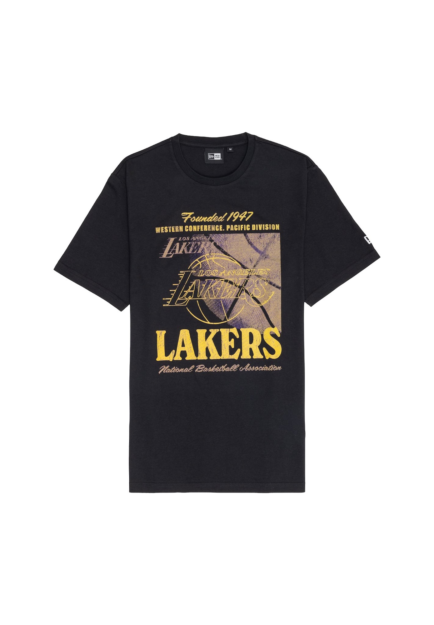 NEW ERA Majica 'NBA LOSLAK' zlatno žuta / ljubičasta / lila / crna