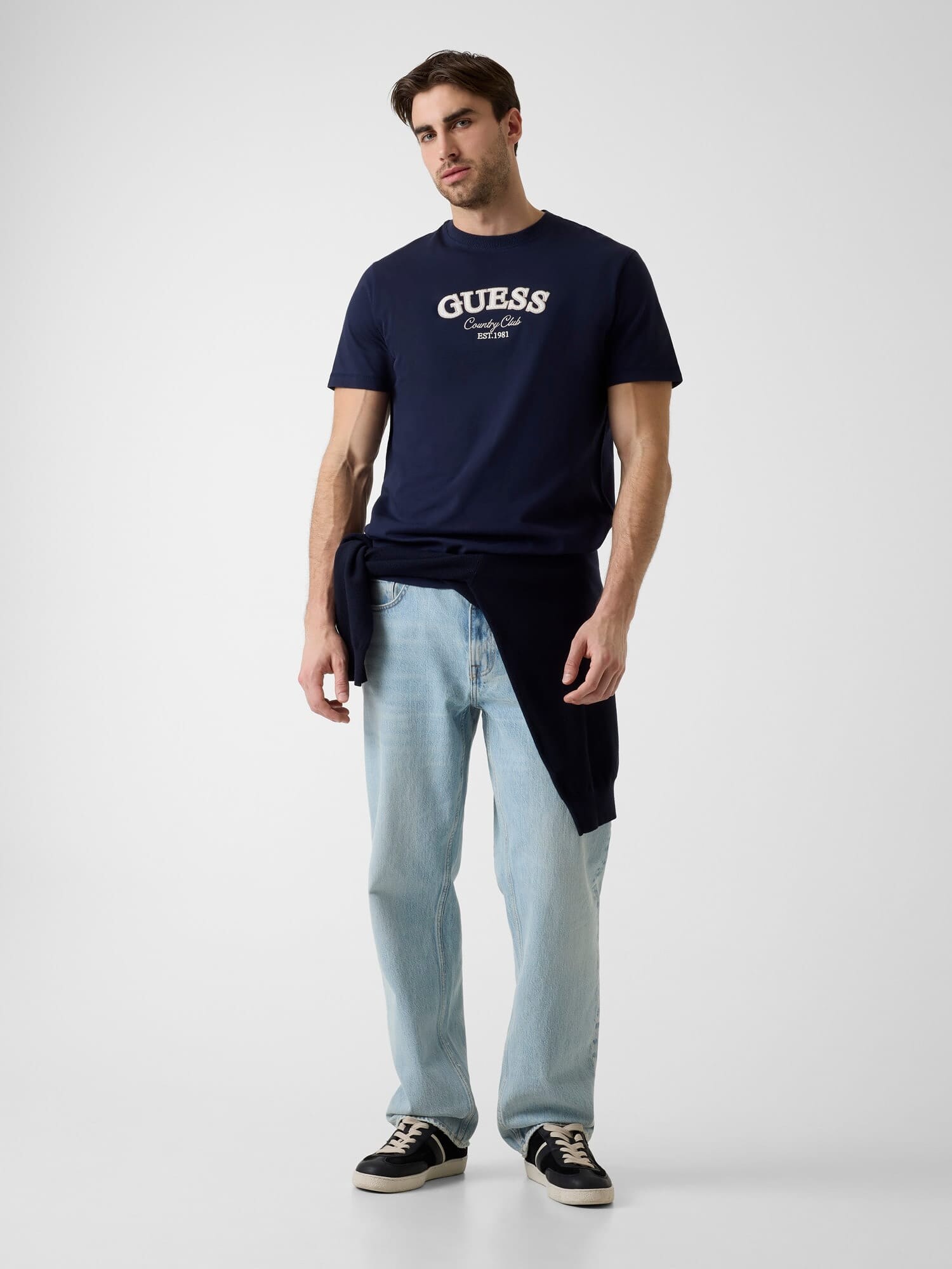 GUESS Camiseta 'COUNTRY CLUB' azul oscuro / blanco – imagen 3