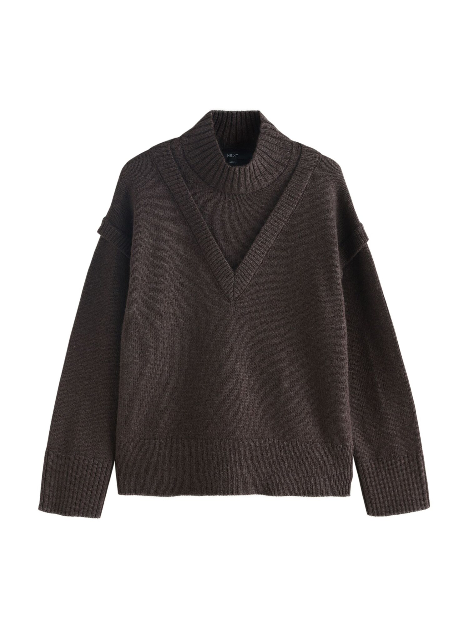 Next Pulover  ciocolatiu