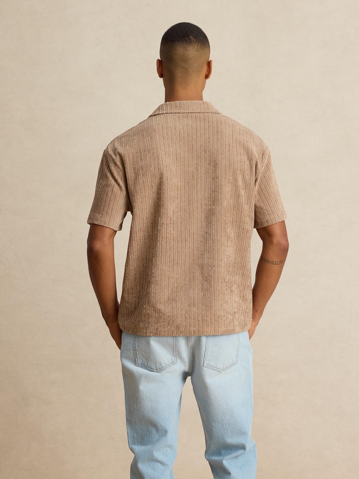 DAN FOX APPAREL Tričko 'Leif' tmavobéžová (obrázok 3)