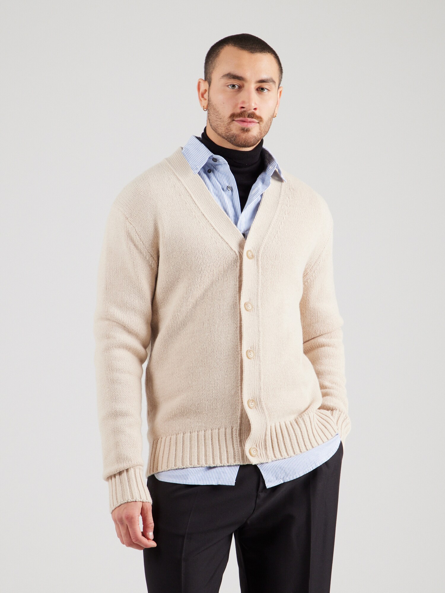 SELECTED HOMME Kardigán 'SLHCODY'  krém termék 2. képe