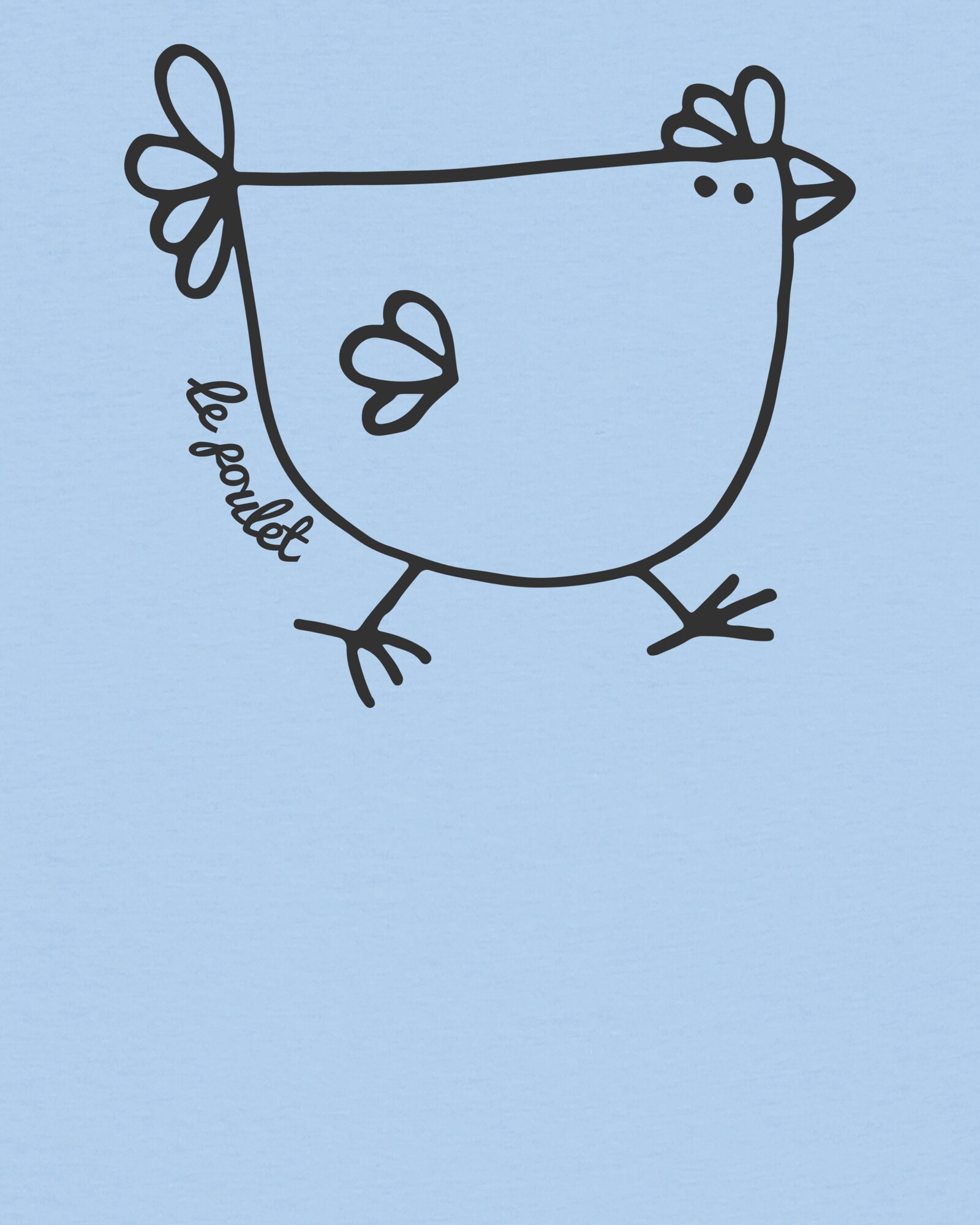 Thumbnail - Shirt ' Le poulet - das Huhn '