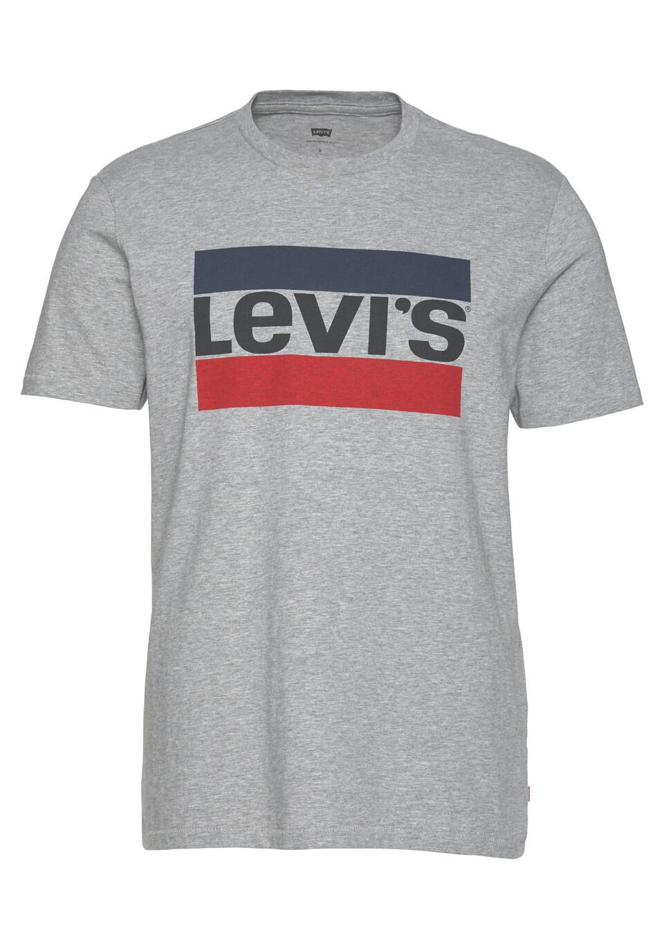 T-shirt marinblå / gråmelerad / röd