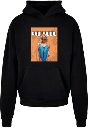 Merchcode Sweatshirt ‘Grand California’ Blauw / Oranje / Zwart / Wit