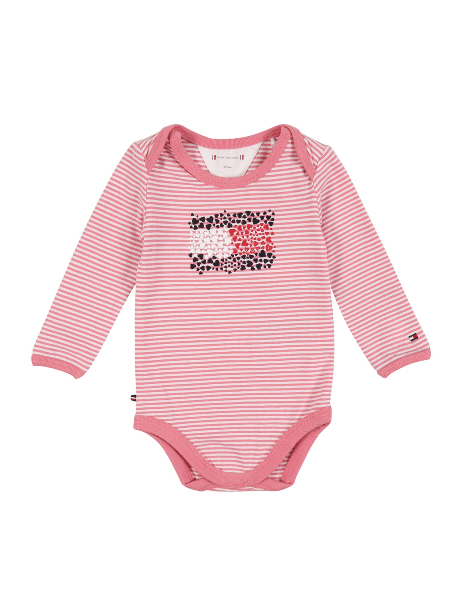 TOMMY HILFIGER Kombinezonas  rožių spalva / balta / juoda / raudona / pastelinė rožinė