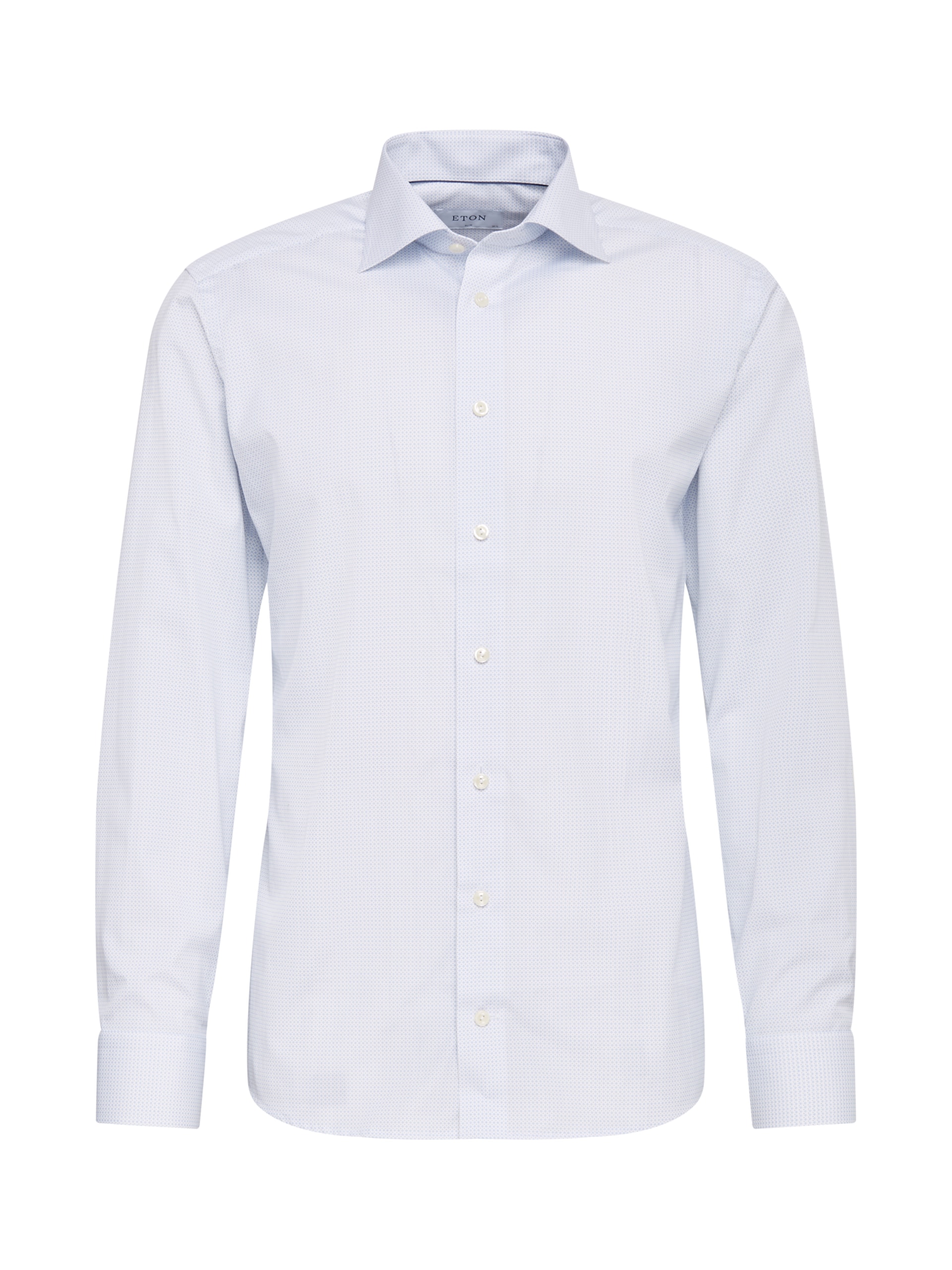 Eton Poplinskjorta med mikroprint slim fit herr – bild 2
