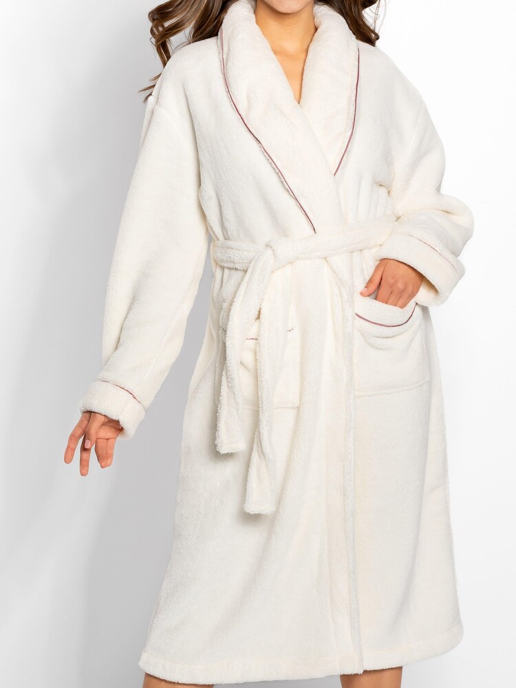 Momenti Per Me Bademantel lang 'Dolce Vita ' Damen Größe XXXL ecru