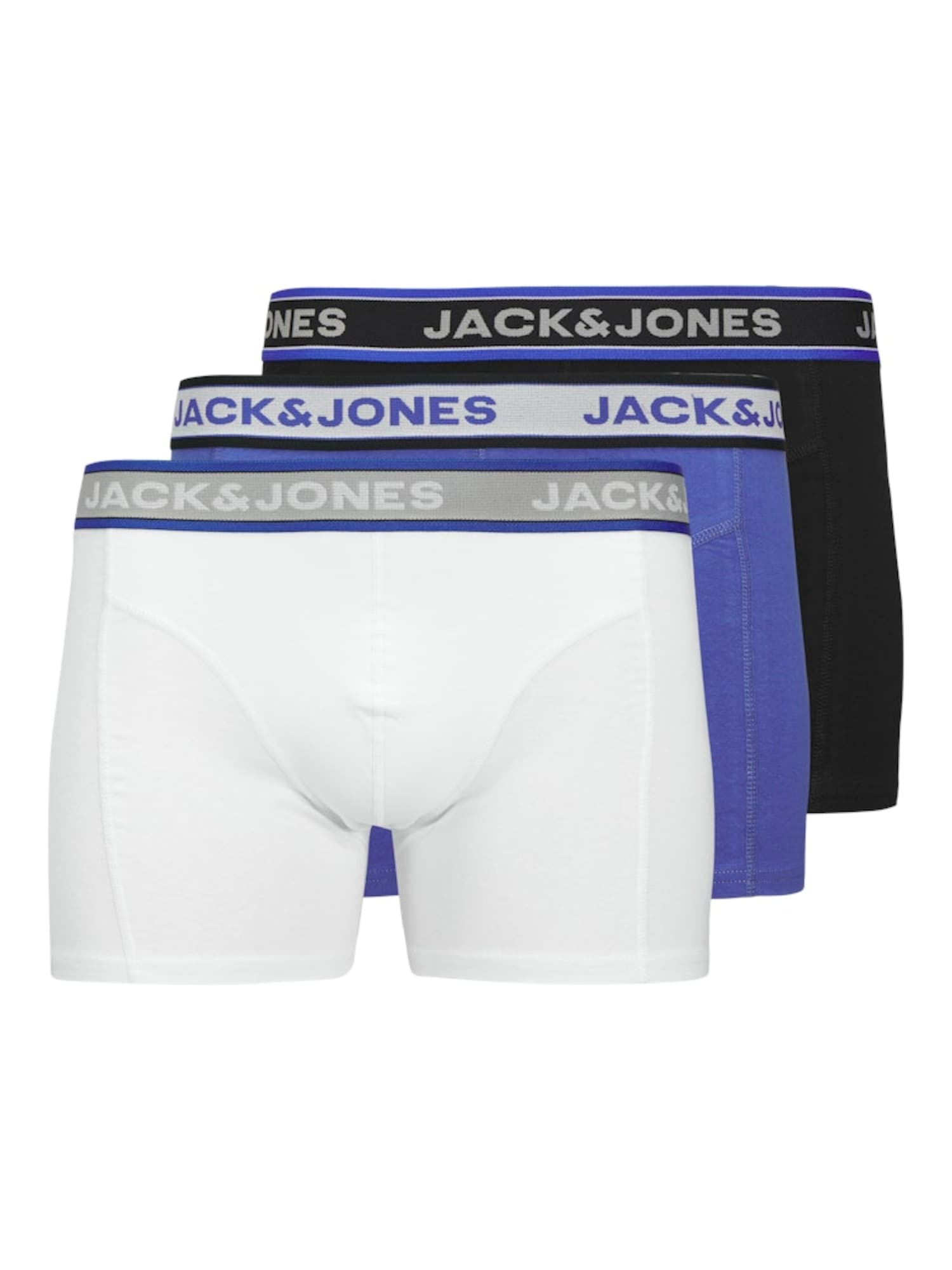 JACK & JONES Boxeri JACHudson  albastru / gri / negru / alb