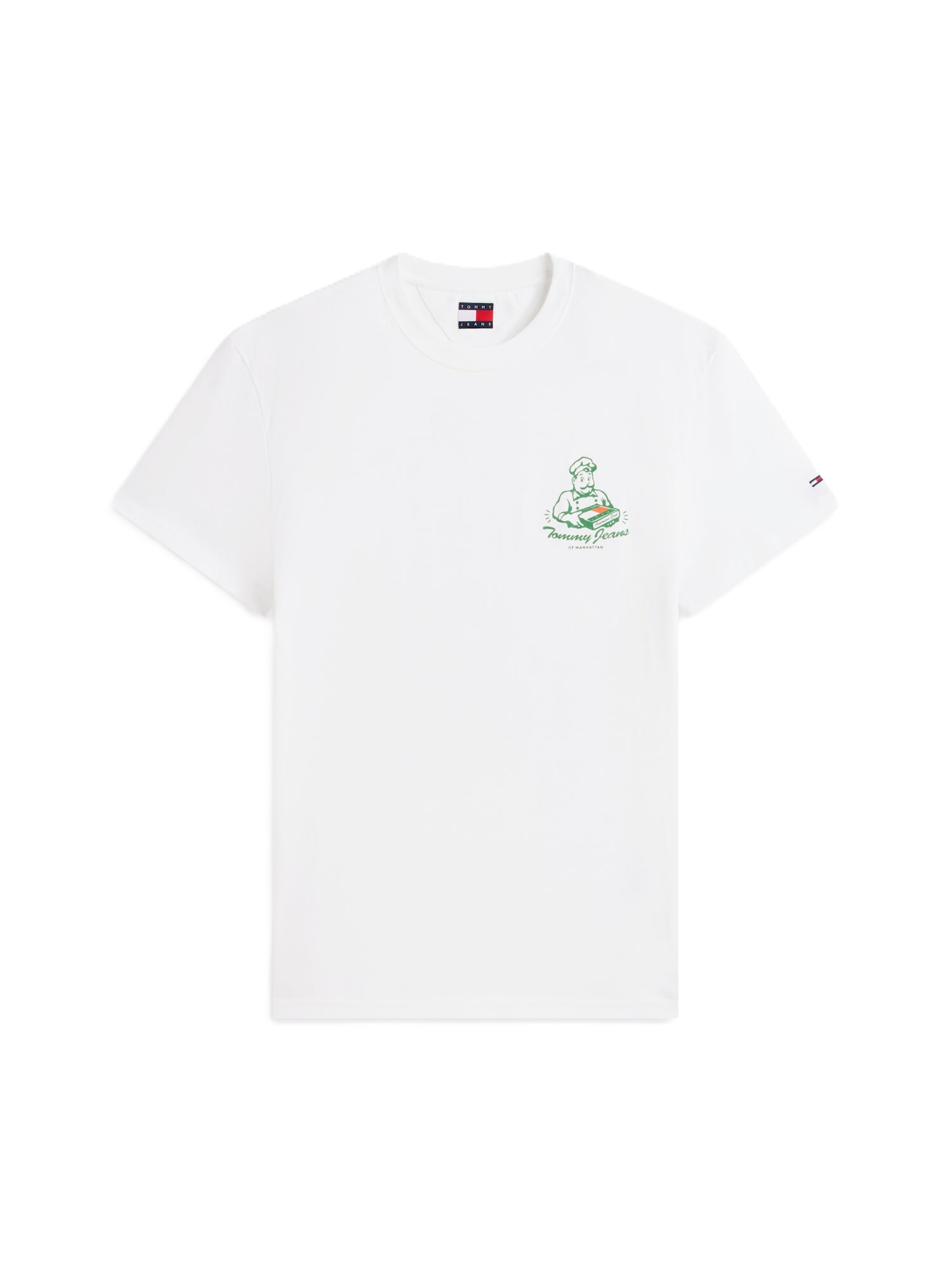 Tommy Jeans Tricou verde / verde închis / alb