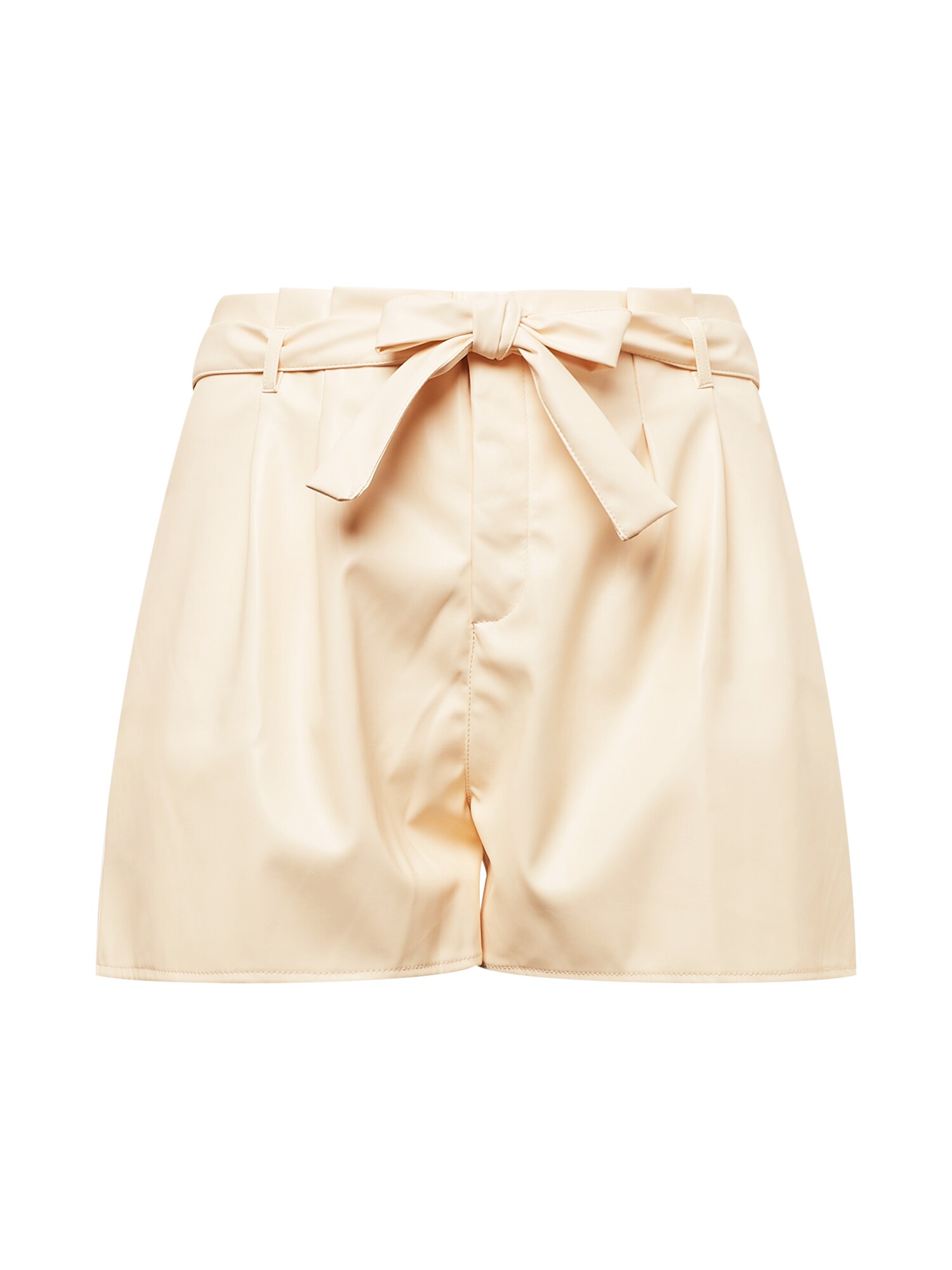 Missguided Plus Klostuotos kelnės kremo