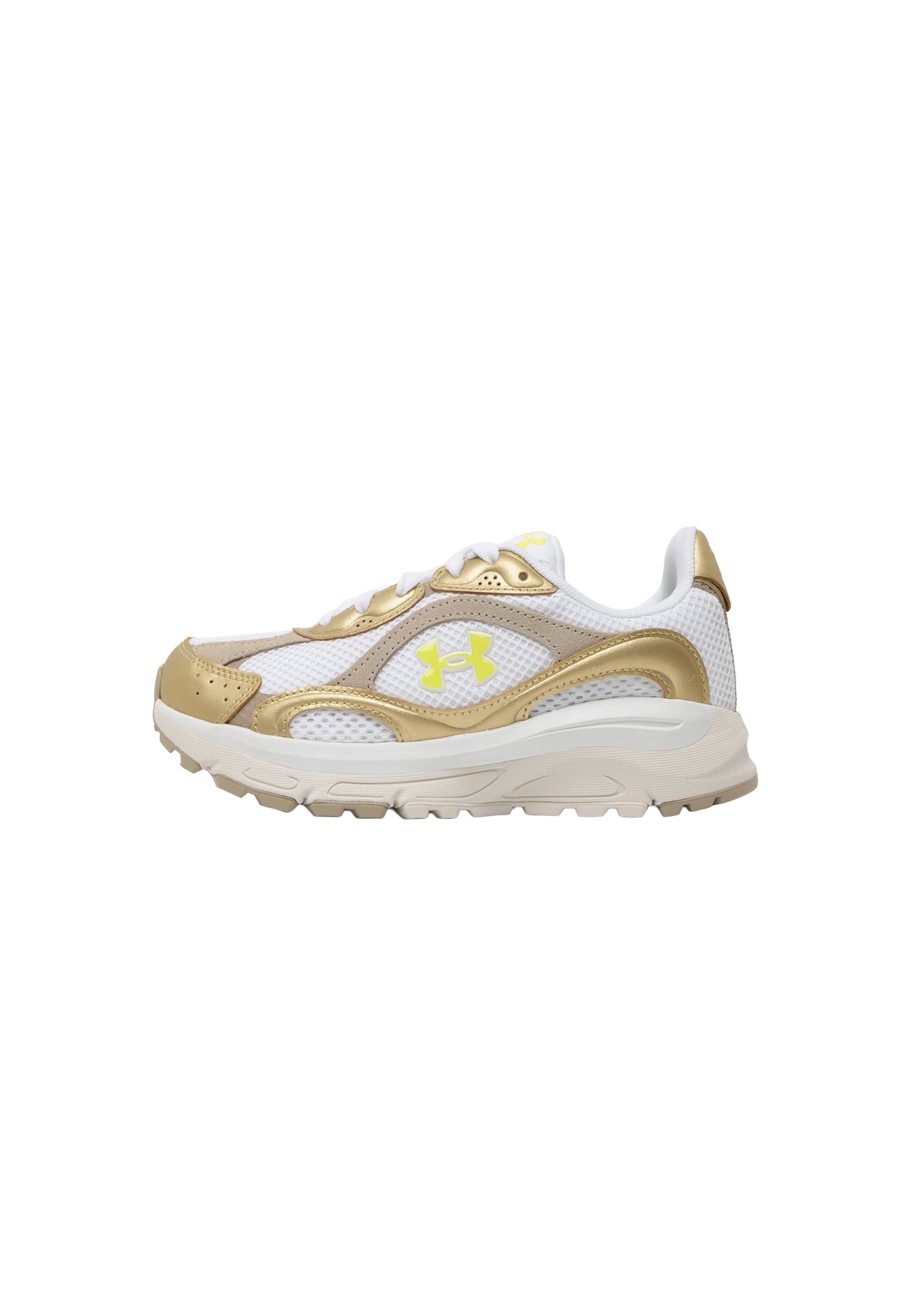 UNDER ARMOUR Sneaker de alergat Tech Runner bej închis / galben / auriu / alb